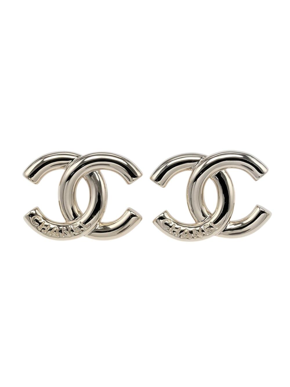 Chanel Cc Logo Earrings Metal #357846C10B